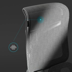 Fotel ergonomiczny czarny V-Kinetic