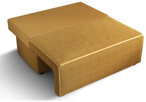Musztardowa sztruksowa sofa rozkładana Z1-E96