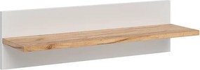 Półka ścienna pokój dziecięcy biały/artystyczny 70x20x20 malia