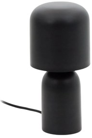 Czarna lampa stołowa z metalowym kloszem (wysokość 28 cm) Monze – Kave Home