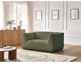 Zielona sofa z materiału bouclé 170 cm Giorgia – Bobochic Paris