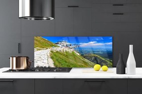 Szkło do Kuchni na Ścianę Kręta Górska Ścieżka