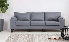 Trzyosobowa ekskluzywna jasnoszara sofa - Ekilore 3Q