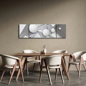 Geometryczny abstrakcyjny obraz (170x50 cm)