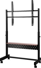 Stojak Telewizyjny na Kółkach SucceBuy,Telewizorów/LED/LCD/OLED (139,7–254 cm), Wózek Przenośny, Regulowana Wysokość, Do 92,99 kg, VESA 80x60 cm, Salon/na Zewnątrz