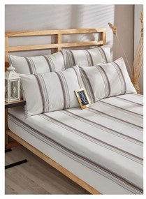 Brązowo-beżowa bawełniana pościel dwuosobowa 200x220 cm – Mila Home
