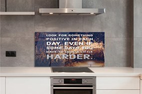 Szkło Ozdobne do Kuchni Napis w Jaskini