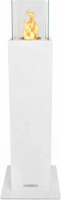 Capri 110 Biały kominek ogrodowy na bioetanol