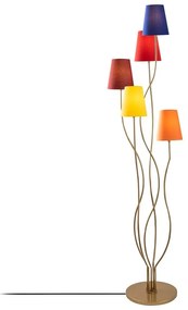 Lampa stojąca z tekstylnym kloszem (wysokość 160 cm) Bonibos – Opviq lights