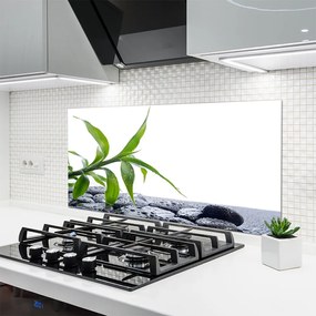 Panel nad blat kuchenny Harmonijne Połączenie Liści I Kamieni