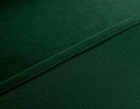 Ciemnozielona zasłona zaciemniająca VELVET 140x270 cm Zawieszanie: Taśma z wiązaniami