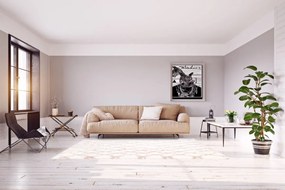Dywan poliestrowy Dream Kratka Beżowa 120 cm x 170 cm
