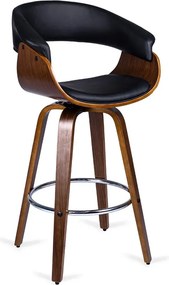 Nowoczesny drewniany hoker kuchenny w stylu loft B6-C25