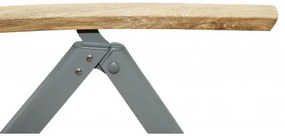 EXPERT WOOD - aluminiowy rozkładany fotel ogrodowy