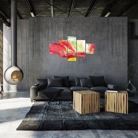 Obraz abstrakcji - malarstwo (125x70 cm)