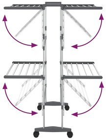 Dwupoziomowa suszarka na pranie na kółkach - Osta