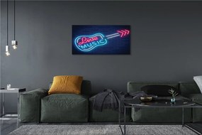 Obraz na płótnie Muzyczny Blask Neonów