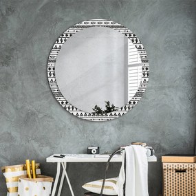 Boho minimalistyczny Lustro dekoracyjne okrągłe