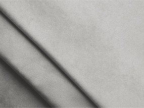 Jasnoszare tapicerowane łóżko dwuosobowe ze schowkiem i stelażem 140x200 cm Hauke – Makamii