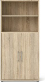 Biurowy regał 2-drzwiowy Prima dąb sonoma