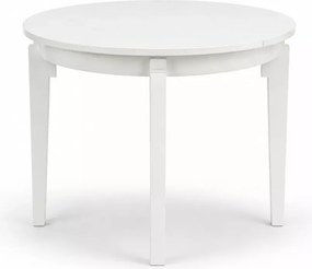 Stół okrągły rozkładany Luminis 100–200 cm okleina naturalna klasyczny elegancki do jadalni salonu