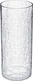 Wazon szklany, efekt mrożonego szkła, 30 cm