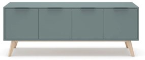 Szarozielona szafka pod TV 140x53x40 cm Pisco – Marckeric