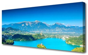 Obraz Canvas Góra Jezioro Krajobraz