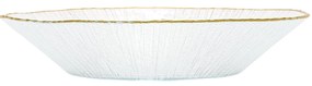 Szklana misa złotą obwódką DATURA, 30 cm