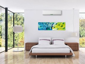Obraz pawia (170x50 cm)