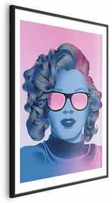 Plakat Norma Jeane 60x90 cm z ramą czarną z marginesem ARTGEIST B