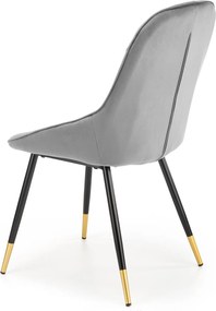 Tapicerowane krzesło glamour z poduszką na siedzisku K437