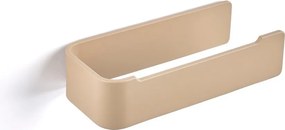 Beżowy ścienny metalowy uchwyt na papier toaletowy Ume – Zone