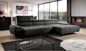 Narożnik PALLADIO MINI z elektryczną regulacją siedziska Prawostronny w tkaninie RIVIERA 97 WERSAL