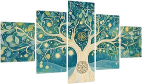 Obraz – Magiczne drzewo ze spiralami (125x70 cm)