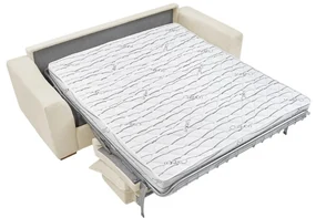 Kremowa sztruksowa rozkładana sofa 225 cm Augustin – Bobochic Paris