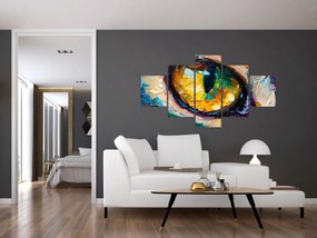 Obraz - Malowanie kocim okiem (125x70 cm)