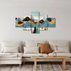 Obraz graficzny z jeleniem (125x70 cm)