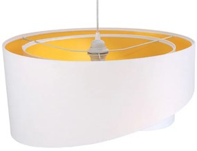 Biało-żółta nowoczesna lampa wisząca - EX990-Rezi