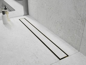Mexen Flat M13 odpływ liniowy 2w1 140 cm, złoty - 1510140