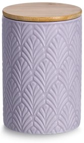 Ceramiczny pojemnik z bambusowym wieczkiem, 720 ml