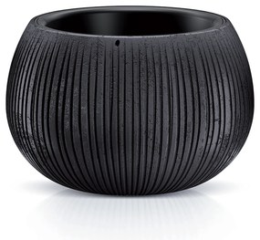 Donica ogrodowa Beton Bowl 29 cm czarny PROSPERPLAST