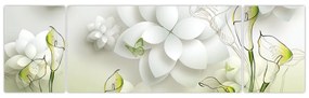 Obraz z kwiatami (170x50 cm)