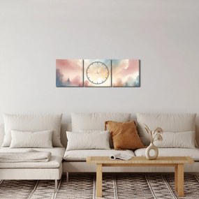 Obraz - Elegancki krajobraz (z zegarem) (90x30 cm)