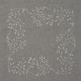 Poszewka dekoracyjna LEAFY LACE 40x40 cm, szara