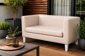 Sofa Monaco : Kolor nogi - Biała, Kolor tkaniny - EKO-SKÓRA - 18D, Typ tkaniny - Eko-skóra , Wysokość nogi - 15 cm