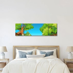 Obraz  - Wesołe żaby (170x50 cm)