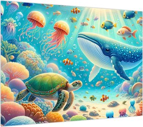 Obraz - Świat pod wodą (70x50 cm)