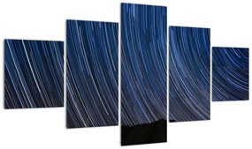 Obraz nocnych gwiazd i nieba (125x70 cm)