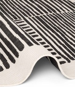 Czarny/kremowy okrągły dywan odpowiedni na zewnątrz ø 200 cm Haringey Bounds – Ted Baker